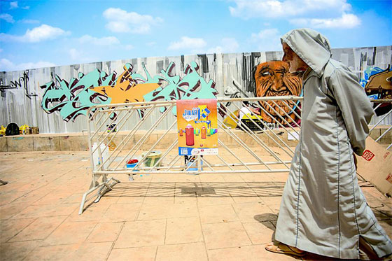 صور مهرجان الرسوم الجدارية العملاقة في الرباط بالمغرب صورة رقم 4
