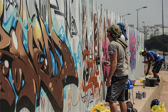 صور مهرجان الرسوم الجدارية العملاقة في الرباط بالمغرب صورة رقم 5