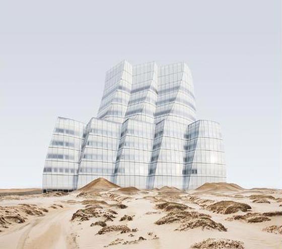 مصمم امريكي يستأصل مباني نيويورك العريقة ويزرعها وسط الصحراء صورة رقم 5