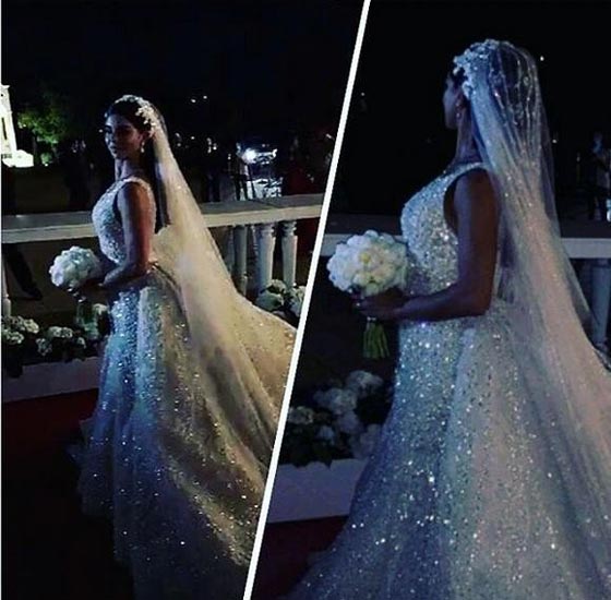 فيديو وصور زفاف ريما فقيه: ملكة جمال ترتدي فستانا يليق بها صورة رقم 5