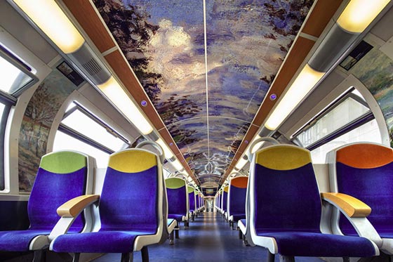 القطارات الفرنسية تتحول إلى متاحف فنية متحركة واروع اللوحات صورة رقم 5