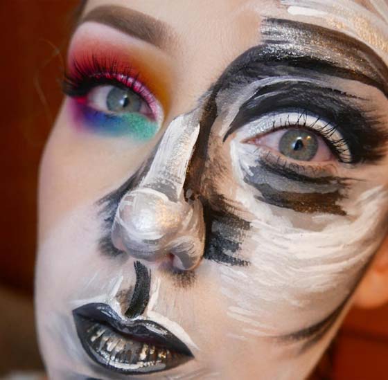 صور مذهلة: خبيرة مكياج ترسم على وجهها لوحات فنية رائعة صورة رقم 15