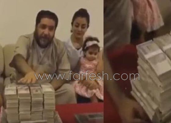 فيديو والد الفنانة شهد يهدي حفيدته أموالاً بقدر وزنها صورة رقم 1