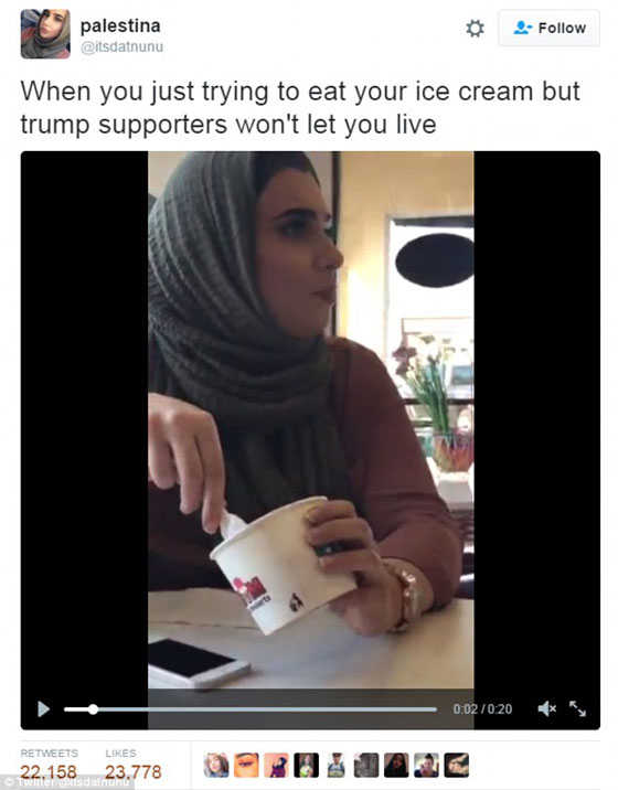 مؤيد ترامب يتهجم على فتاتين مسلمتين وحملة تعاطف معهما.. فيديو صورة رقم 15