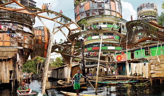 هكذا ستبدو مدينة لاغوس الفقيرة وذات الاكواخ الصدئة عام 2050 صورة رقم 4