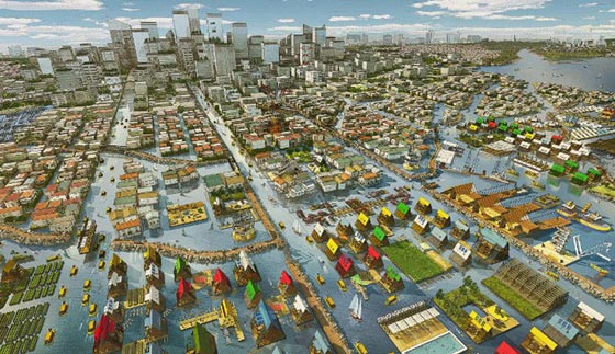 هكذا ستبدو مدينة لاغوس الفقيرة وذات الاكواخ الصدئة عام 2050 صورة رقم 9