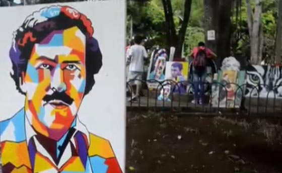 تخليد اشهر تاجر مخدرات في كولومبيا بريشة فنان يهوى  السياحة صورة رقم 1