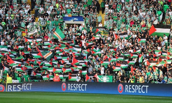 تغريم فريق سيلتيك على رفع الأعلام الفلسطينية خلال مباراة امام بئر السبع صورة رقم 8
