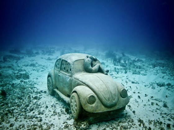 متحف غارق تحت الماء في كانكون يضم اكثر من 500 منحوتة!   صورة رقم 23