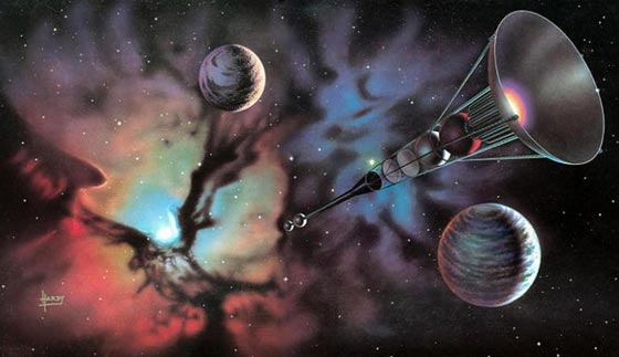 لوحات ساحرة خيالية من عالم الفضاء والكواكب الغامضة صورة رقم 4