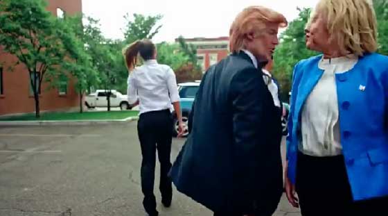 منافسة في الرقص بين ترامب وكلينتون يحسمها تدخل اوباما! فيديو صورة رقم 6