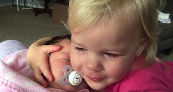 فيديو طريف.. طفلة لا تتوقف عن البكاء بسبب حبها لشقيقتها الرضيعة صورة رقم 6