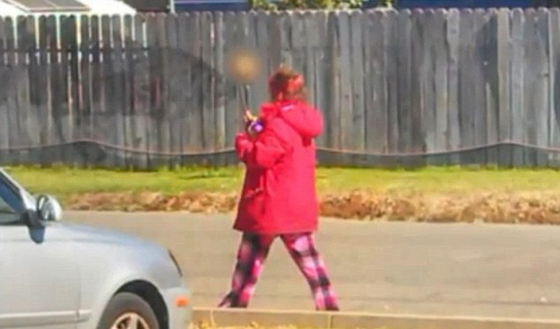 ما سر المرأة التي تحمل جمجمة على عصا في كاليفورنيا؟ فيديو وصور صورة رقم 1