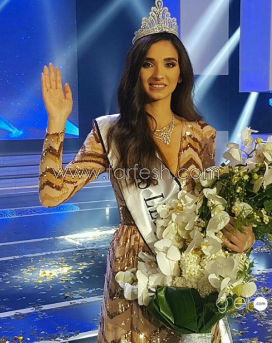 صور وفيديو: ملكة جمال لبنان 2016 ساندي تابت وملك السهرة وائل كفوري صورة رقم 4