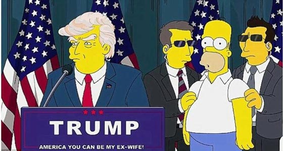 فيديو غريب: مسلسل سيمبسون الكارتوني توقع فوز ترامب قبل 16 عاما  صورة رقم 2