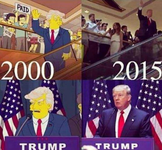 فيديو غريب: مسلسل سيمبسون الكارتوني توقع فوز ترامب قبل 16 عاما  صورة رقم 1