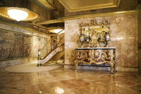 فيديو وصور مذهلة: منزل ترامب الخيالي مصنوع من الذهب حتى الاطباق والملاعق! صورة رقم 4