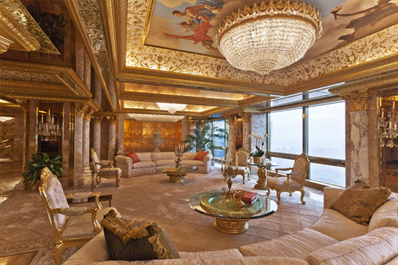 فيديو وصور مذهلة: منزل ترامب الخيالي مصنوع من الذهب حتى الاطباق والملاعق! صورة رقم 6