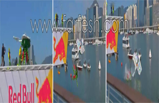 يقفزون مع شخصيات كرتونية شهيرة في مياه هونغ كونغ.. فيديو صورة رقم 4