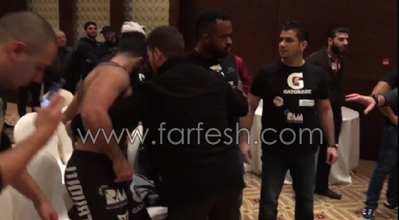  فيديو صادم: مصارعين مصري وسعودي في اشتباك عنيف قبل المباراة! صورة رقم 3