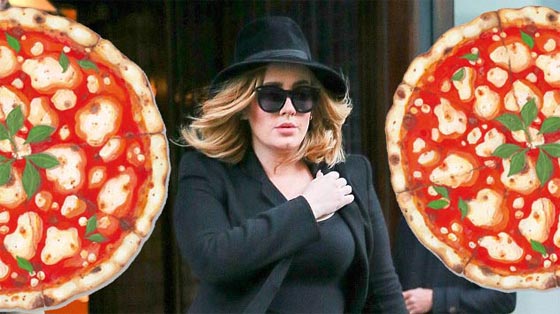 نشطاء التوصل الاجتماعي يسخرون من اديل لتخليها عن اكل البيتزا صورة رقم 1