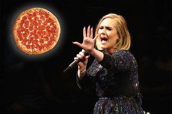 نشطاء التوصل الاجتماعي يسخرون من اديل لتخليها عن اكل البيتزا صورة رقم 4