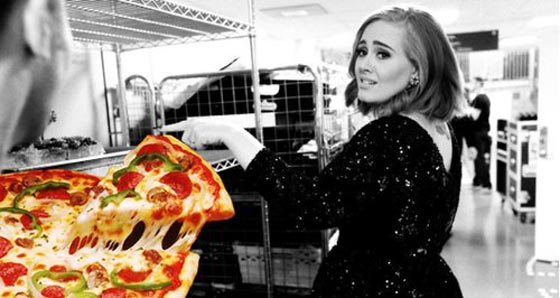 نشطاء التوصل الاجتماعي يسخرون من اديل لتخليها عن اكل البيتزا صورة رقم 2