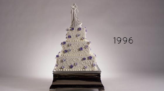 هكذا تطورت كعكة الزفاف خلال الـ100 عام الاخيرة.. فيديو صورة رقم 8
