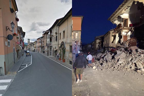 الحلم اصبح كابوسا.. صور للمدن الايطالية قبل وبعد الزلزال صورة رقم 2
