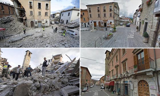 الحلم اصبح كابوسا.. صور للمدن الايطالية قبل وبعد الزلزال صورة رقم 5