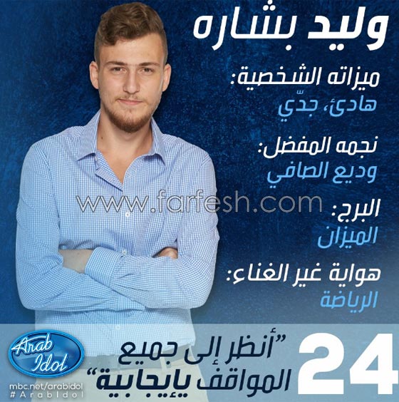  عرب ايدول: خروج حسام الشويخي من تونس وضيف الحلقة كاظم الساهر صورة رقم 13