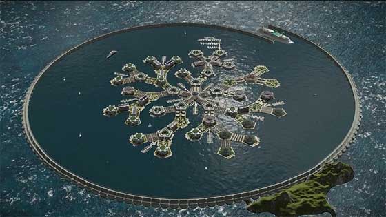 هذا هو مخطط المدينة العائمة الاولى في العالم قبالة جزيرة تاهيتي صورة رقم 3