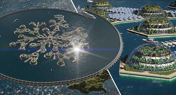 هذا هو مخطط المدينة العائمة الاولى في العالم قبالة جزيرة تاهيتي صورة رقم 10