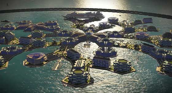 هذا هو مخطط المدينة العائمة الاولى في العالم قبالة جزيرة تاهيتي صورة رقم 11