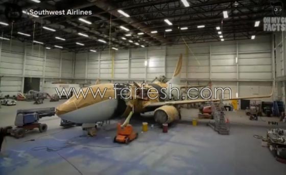 فيديو طريف: هكذا يتم طلاء الطائرات بالالوان المطلوبة لكل شركة.. صورة رقم 6