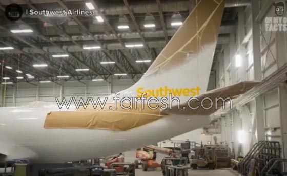 فيديو طريف: هكذا يتم طلاء الطائرات بالالوان المطلوبة لكل شركة.. صورة رقم 8