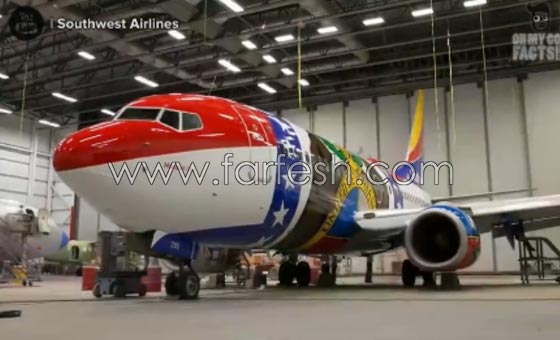 فيديو طريف: هكذا يتم طلاء الطائرات بالالوان المطلوبة لكل شركة.. صورة رقم 15