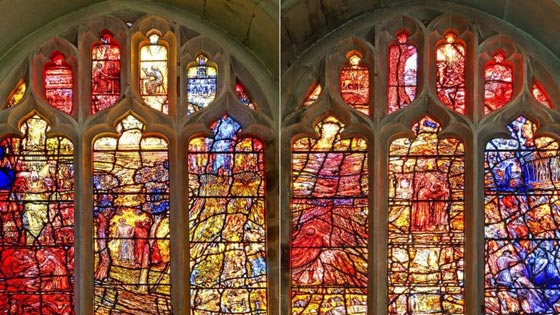 نافذة زجاجية هي واحدة من اغرب اسرار كاتدرائية ليستر صورة رقم 6