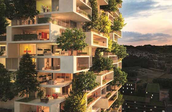 تصاميم معمارية تنقل الغابة والاحراج الخضراء الى قلب المدينة صورة رقم 4