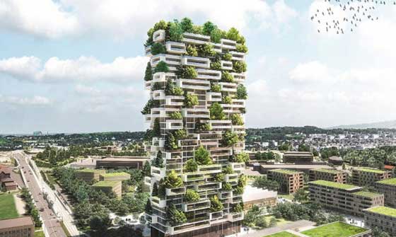 تصاميم معمارية تنقل الغابة والاحراج الخضراء الى قلب المدينة صورة رقم 3