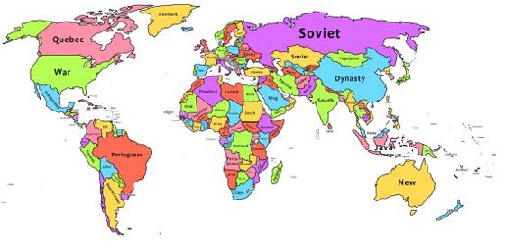 ما هي اكثر الكلمات استخداما في كل دولة حسب ويكيبيديا؟! صورة رقم 1