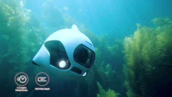  أول كاميرا درون بشكل سمكة روبوت ذكية تنجح في الغوص تحت الماء صورة رقم 4