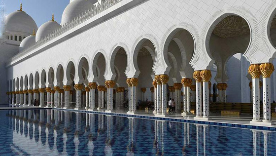جامع الشيخ زايد في ابو ظبي ثاني افضل معلم سياحي في العالم صورة رقم 2