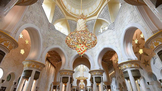 جامع الشيخ زايد في ابو ظبي ثاني افضل معلم سياحي في العالم صورة رقم 5