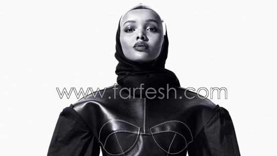 صور عارضة ازياء صومالية محجبة سحرت العالم بجمالها وتنافس جيجي حديد صورة رقم 13