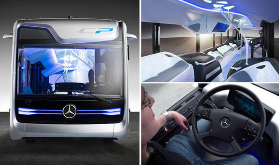 بالفيديو والصور.. مرسيدس تطلق حافلة المستقبل بتصميم مدهش صورة رقم 2