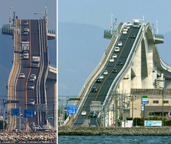   أغرب جسر في العالم موجود في اليابان ويشبه الـ