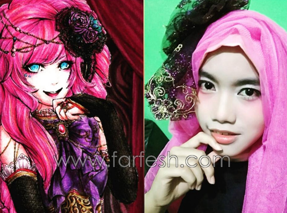 مصممة أزياء إندونيسية تستخدم الحجاب على شخصيات كرتونية صورة رقم 8