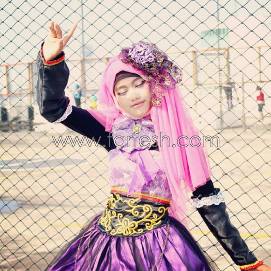 مصممة أزياء إندونيسية تستخدم الحجاب على شخصيات كرتونية صورة رقم 15
