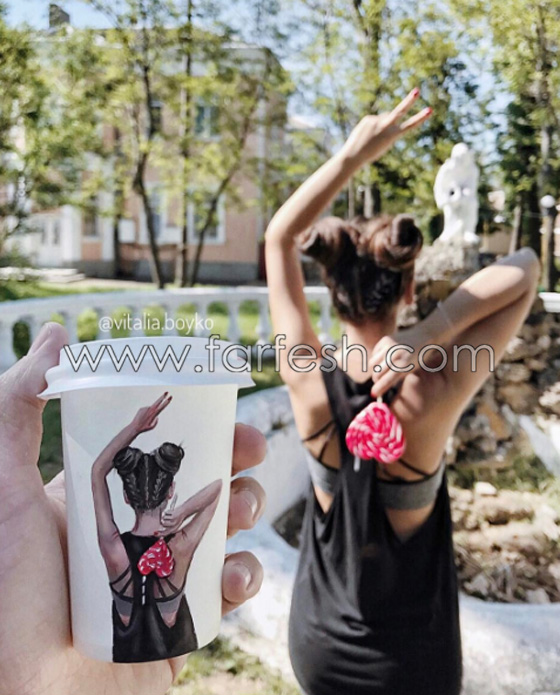 بالصور.. فتاة تحول أكواب قهوتها للوحات مذهلة صورة رقم 14